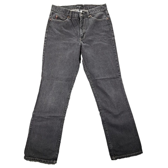 Denim - Guess Jeans Womens Sz 32 Black Straight Leg Denim Blue USA 100% Cotton